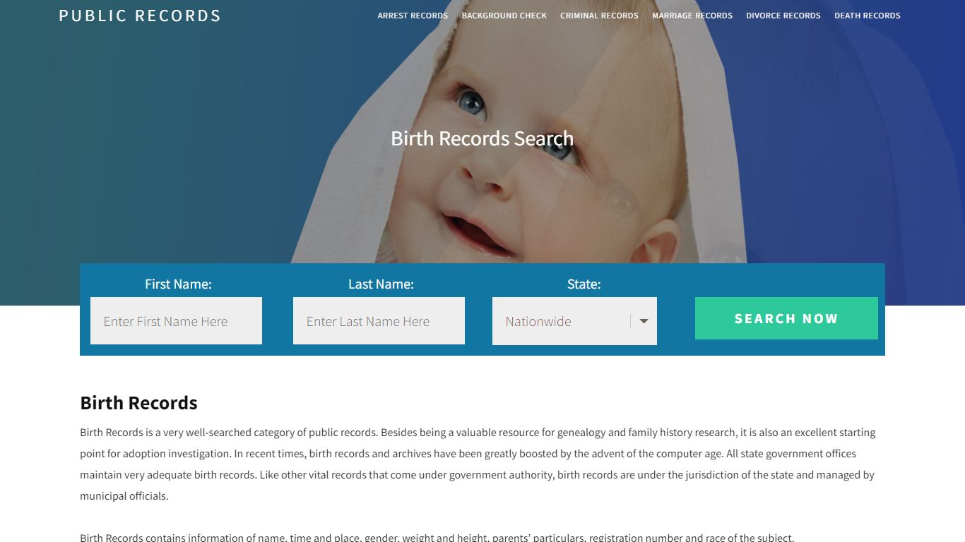Public Birth Records | Enter Name and Search. 14Days Free